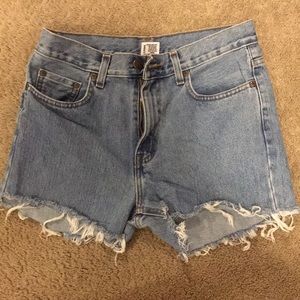 Vintage blue jean shorts